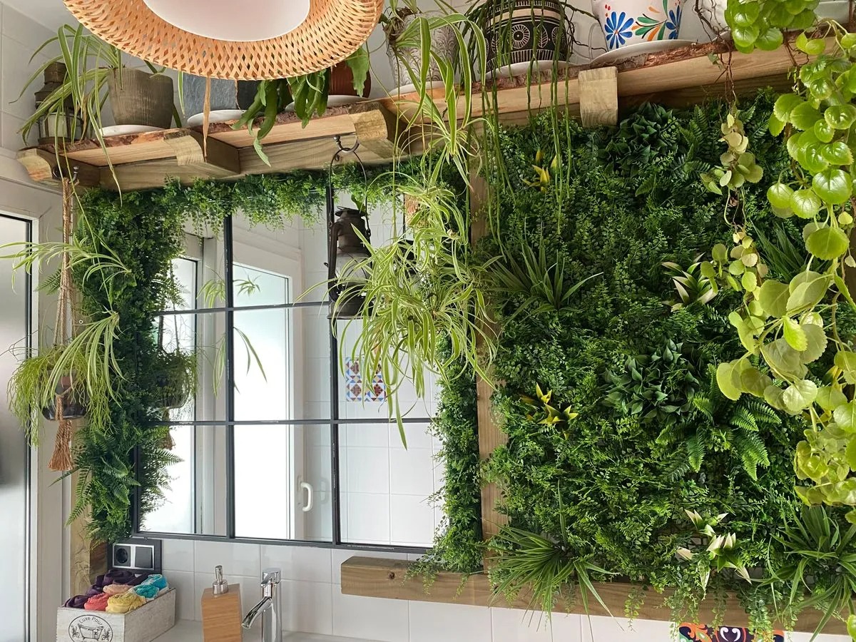 Geniales jardines verticales artificiales para tu casa 3