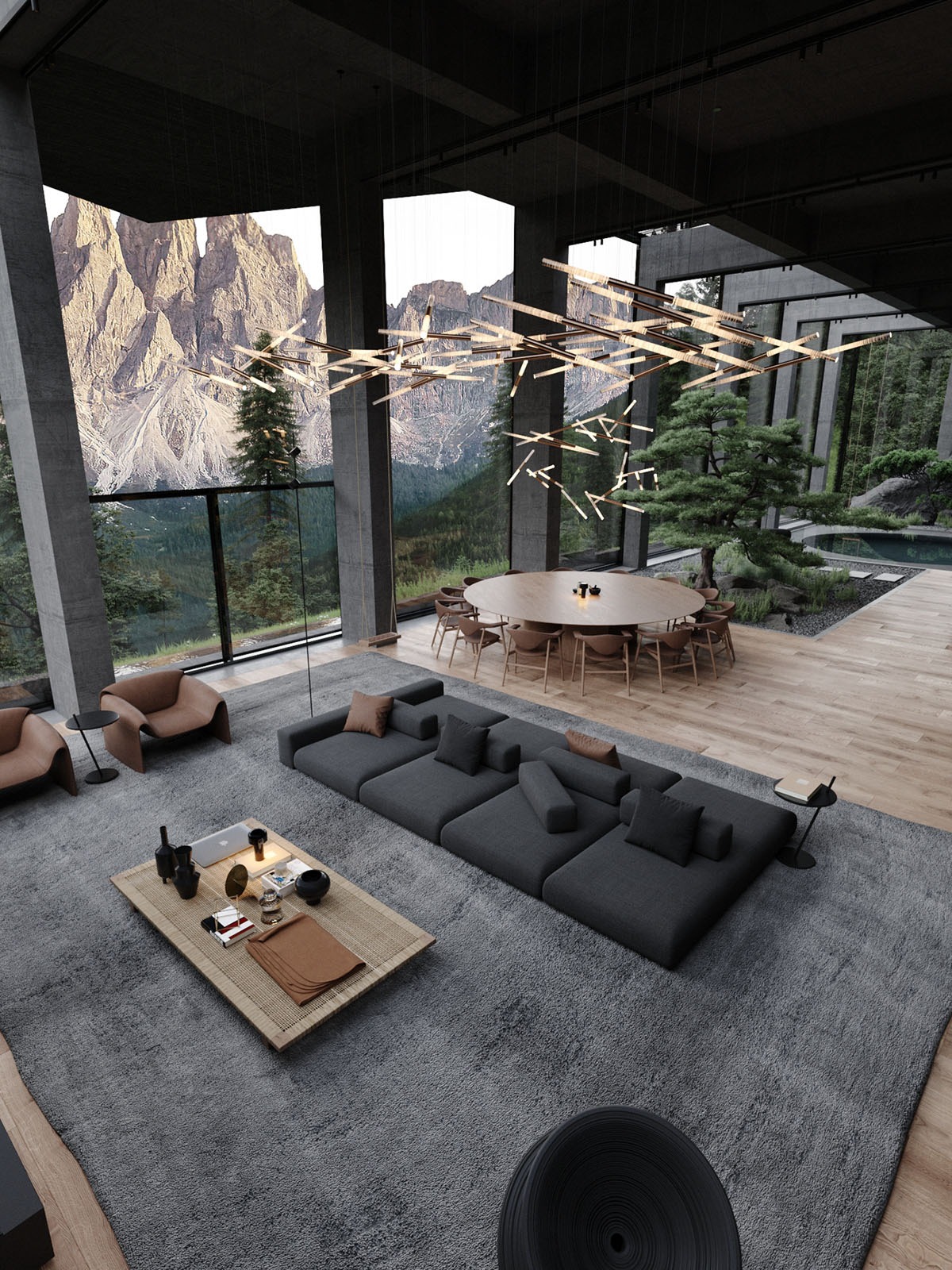 Diseño innovador: la casa del futuro en la ladera de una montaña 5