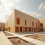 Curvas blancas y madera: el nuevo oasis arquitectónico
