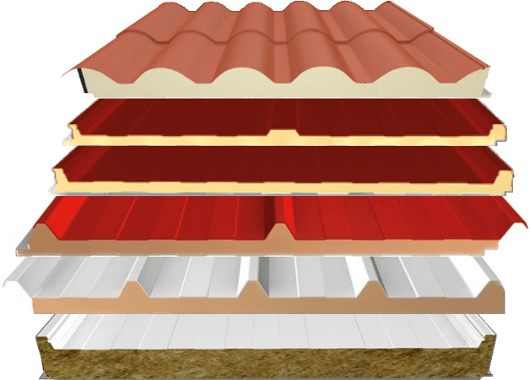 Hay toda una variedad de paneles sandwich, ya sean para techos o paredes