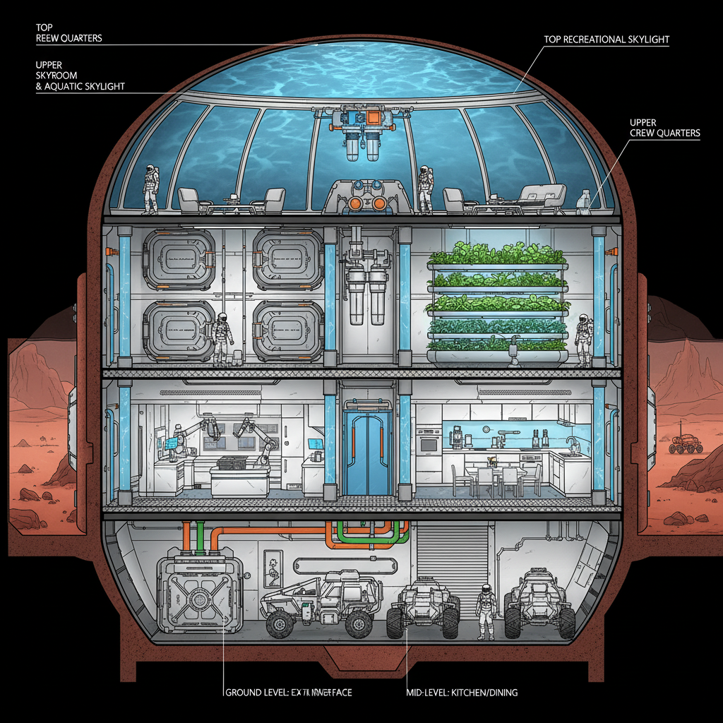 Mejores ideas de arquitectura espacial para colonias y hábitats del futuro 2